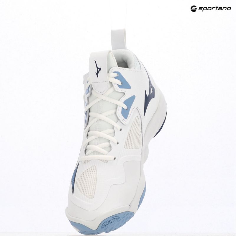 Волейбольне взуття Mizuno Wave Momentum 3 Mid біле/bellwether синє/belair синє 9