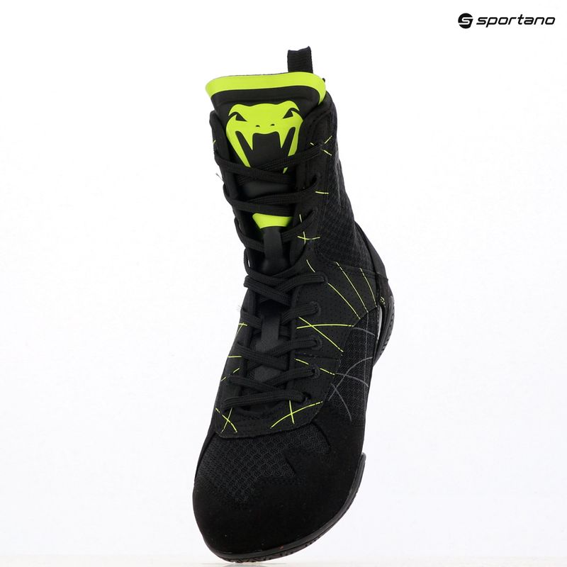 Кросівки боксерські чоловічі Venum Training Camp 4.0 Boxing black/neo green 15