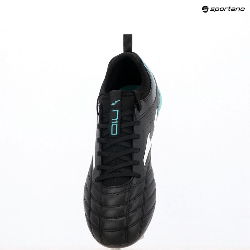 Кросівки футбольні чоловічі Joma Numero-10 FG black/turquoise 11