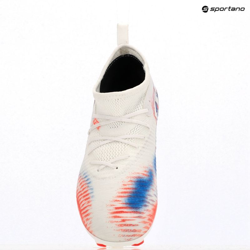 Кросівки футбольні дитячі PUMA Future 8 Match FG/AG Jr puma white/puma black/glowing red 9