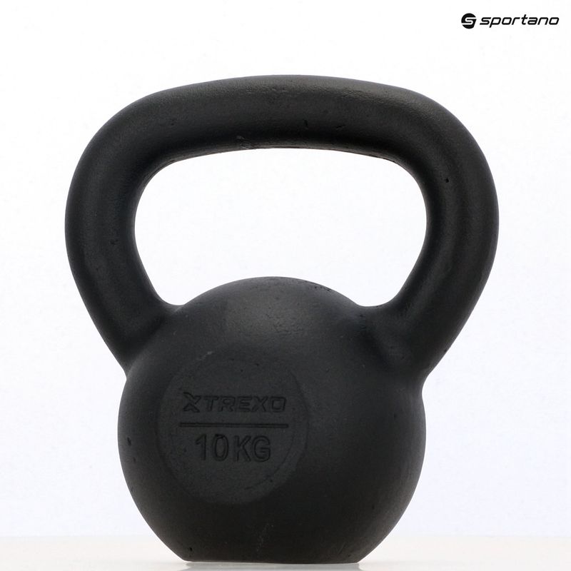Гиря чавунна TREXO 10кг чорний 8