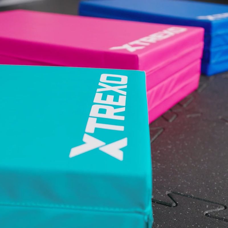 Матрац гімнастичний XTREXO складний 180 x 60 x 5 см блакитний 15