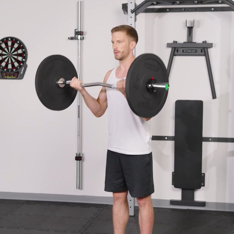 Диски бамперові олімпійські XTREXO чорні TRX-BMP025 25 кг 12