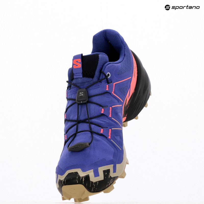 Кросівки для бігу жіночі Salomon Speedcross 6 liberty/black/neon flame 10