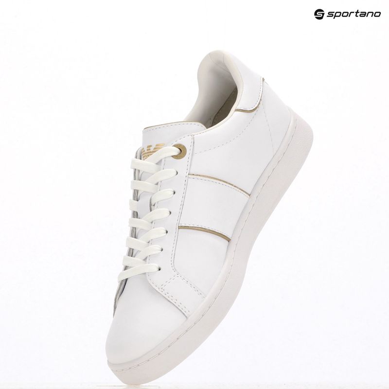Кросівки EA7 Emporio Armani Classic Logo full wht/gold detail 12
