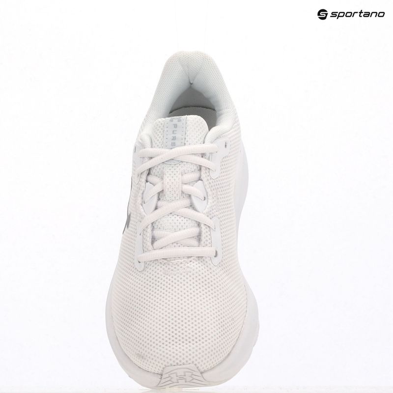 Кросівки для бігу жіночі Under Armour Charged Pursuit 4 white/white/metallic silver 9