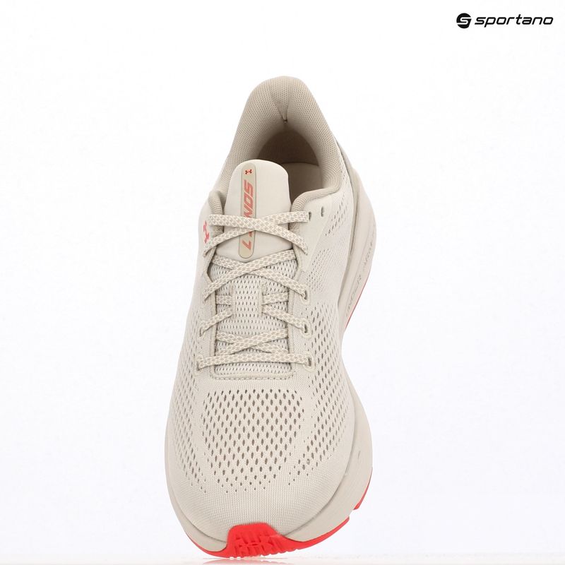 Кросівки для бігу чоловічі Under Armour Sonic 7 summit white/khaki base/racer red 9