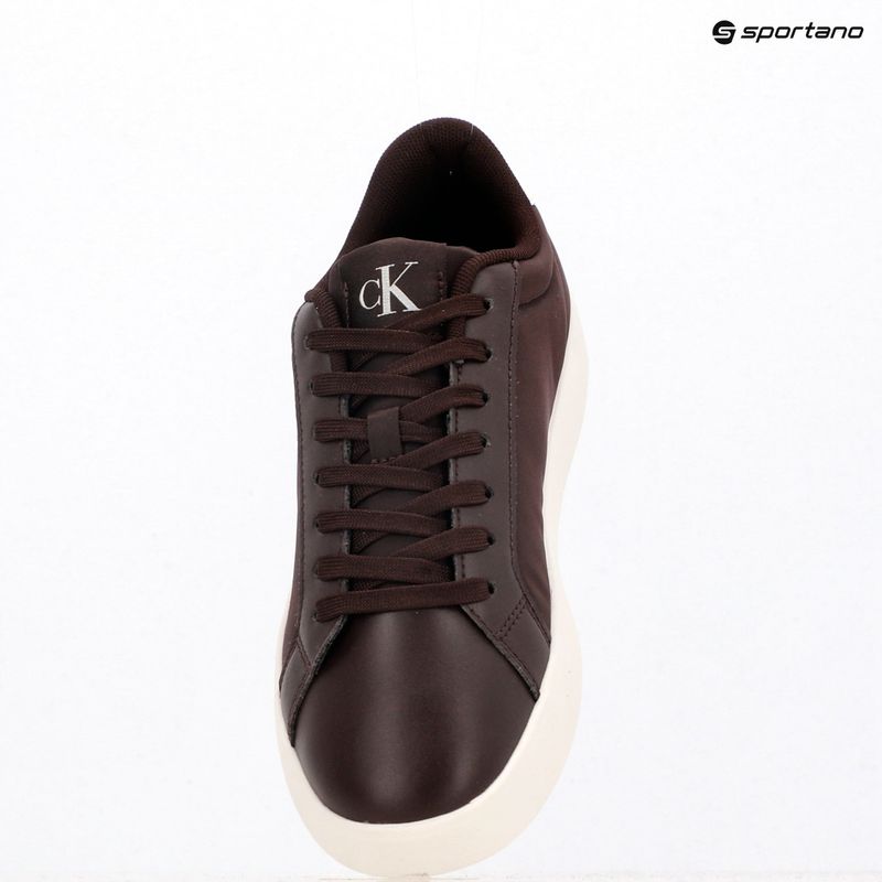 Кросівки жіночі Calvin Klein YW0YW01781 3 Cupsole Laceup PU MG bordeaux/bright white 9
