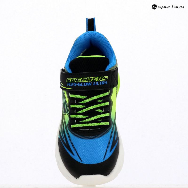 Кросівки дитячі SKECHERS Flex-Glow Ultra black/blue/lime 16