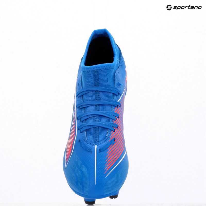 Кросівки футбольні чоловічі PUMA Ultra 6 Play+ FG/AG ultra blue/puma white/glowing red 9
