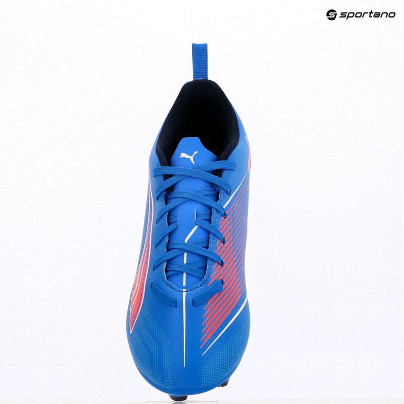 Кросівки футбольні дитячі PUMA Ultra 6 Play FG/AG Jr ultra blue/puma white/glowing red 9