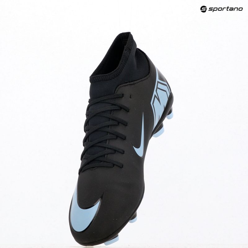 Кросівки футбольні чоловічі Nike Mercurial Superfly 10 Club FG/MG black/ice blue 12
