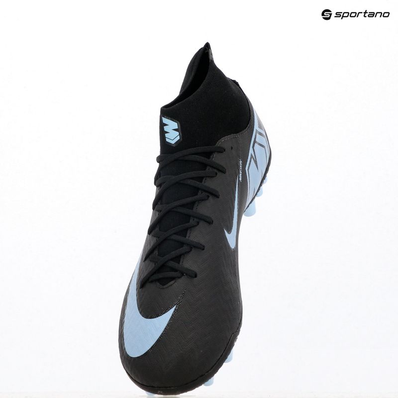 Кросівки футбольні чоловічі Nike Mercurial Superfly 10 Academy AG black/ice blue 9