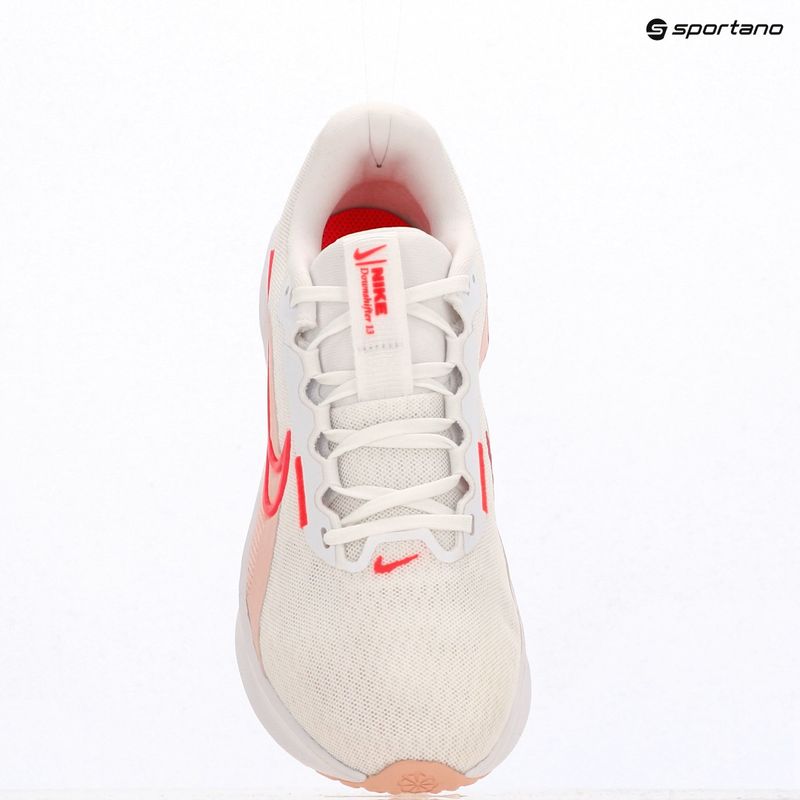 Кросівки для бігу жіночі Nike Downshifter 13 astronomy white / bright crimson / washed coral 12