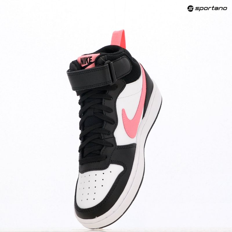 Кросівки дитячі Nike Court Borough Mid 2 black/sunset pulse/white 9