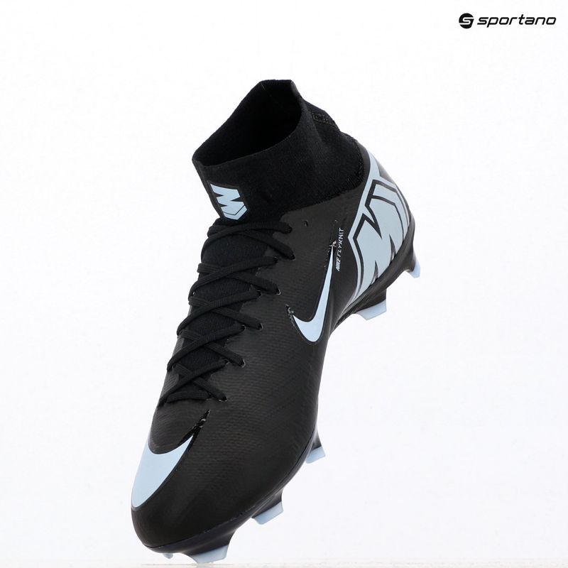 Кросівки футбольні чоловічі Nike Mercurial Superfly 10 Pro FG black/ice blue 18