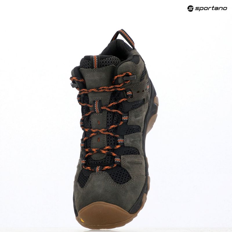 Черевики трекінгові чоловічі KEEN Headout Mid Waterproof black olive/fossil orange 9