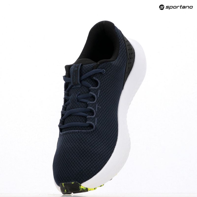Кросівки для бігу чоловічі Under Armour Charged Surge 4 washed navy/black/high vis yellow 9