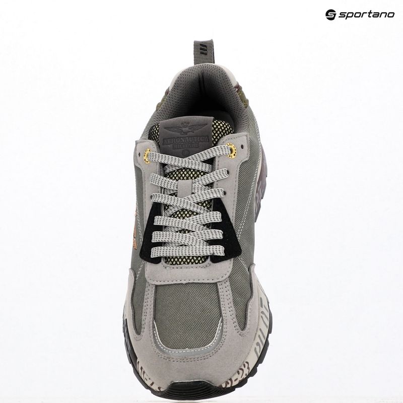 Кросівки чоловічі Aeronautica Militare 252SC0276UCT03380 miulticolor grigio/verde 9