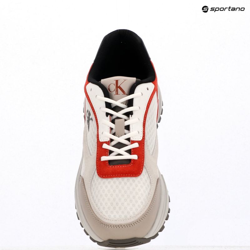 Кросівки чоловічі Calvin Klein YM0YM01379 Hike Runner Mesh MIX bright white/grey/flame scarlet 9