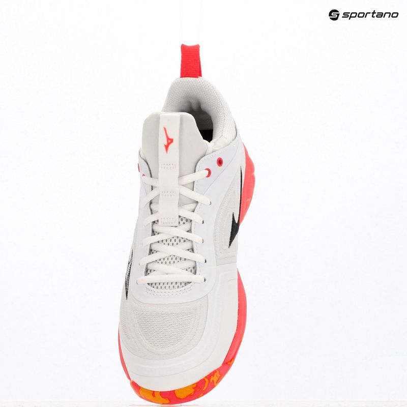 Кросівки волейбольні Mizuno Wave Luminous 3 white/fiery coral 2/citrus 15