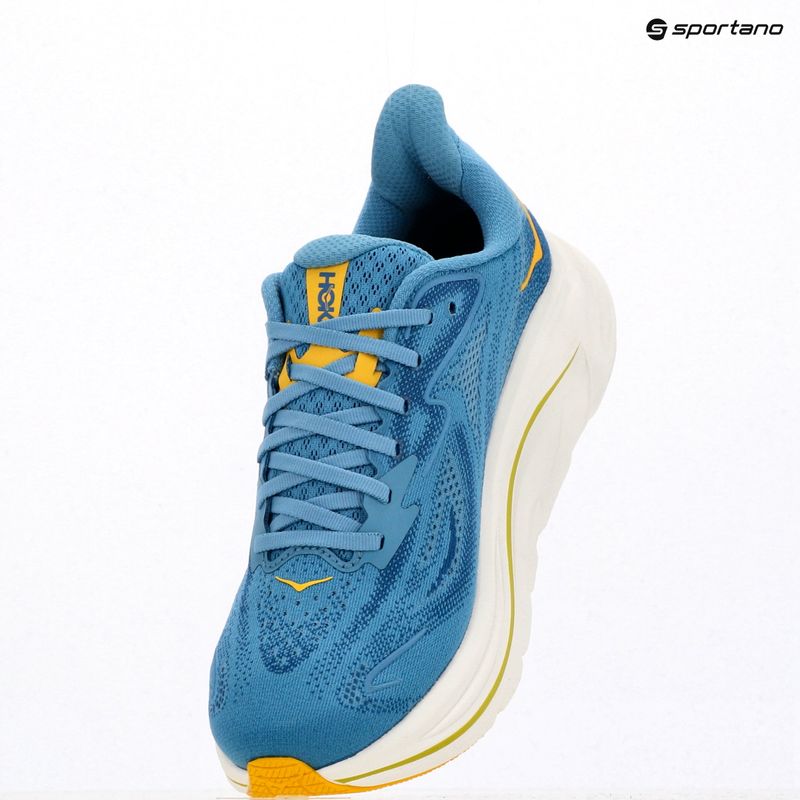 Кросівки для бігу чоловічі HOKA Clifton 10 Wide alpine blue/foggy night 17