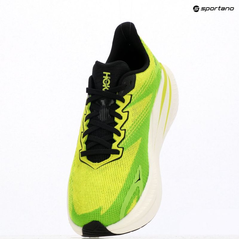 Кросівки для бігу чоловічі Hoka Mach X 3 neon hoka citrus/neon lime 17