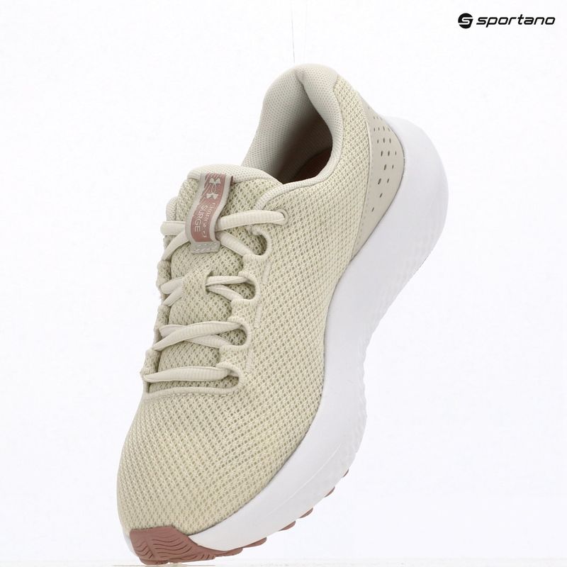 Кросівки для бігу жіночі Under Armour Charged Surge 4 summitwhite/touralinepink/metalltourmalinepink 9