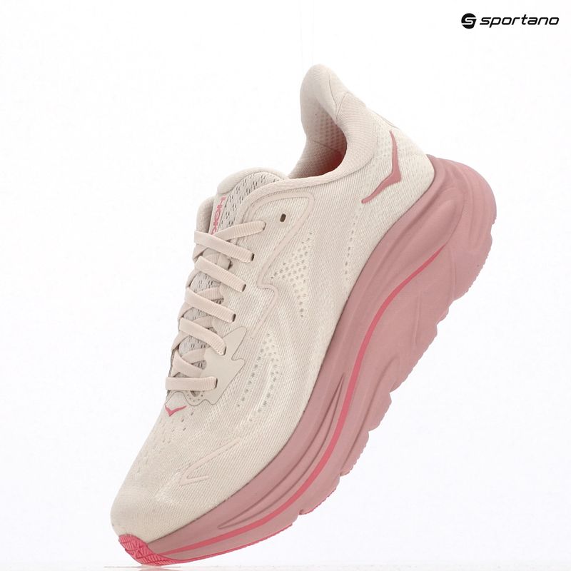 Кросівки для бігу жіночі HOKA Clifton 10 Wide rose cream/dried rose 18