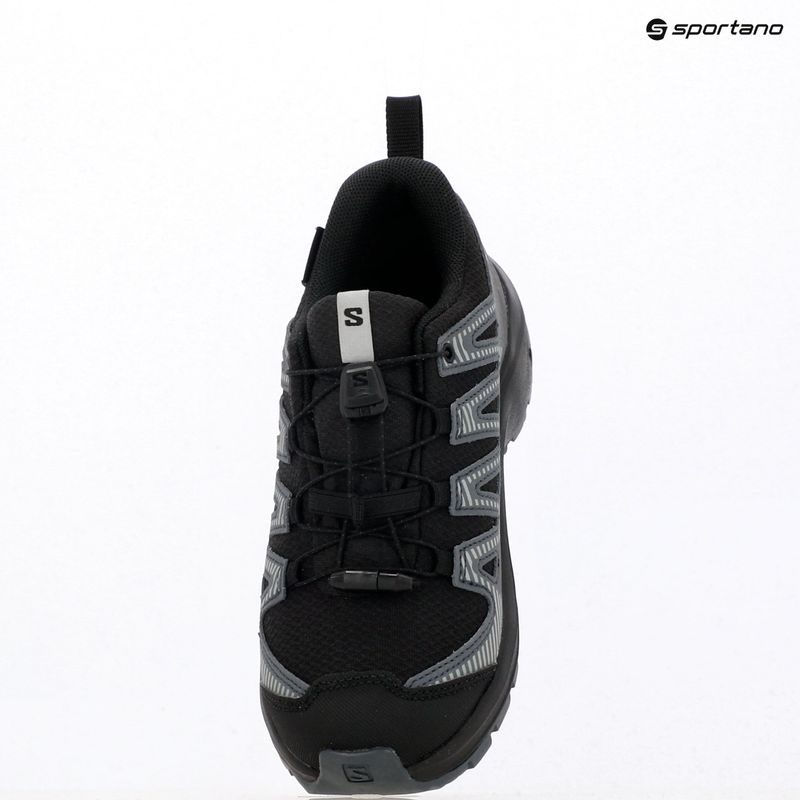 Кросівки трекінгові дитячі Salomon XA Pro 3D V8 Waterproof black/turbulence/quarry 14