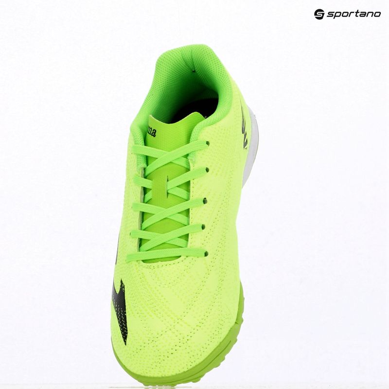 Кросівки футбольні дитячі Joma Evolution Jr TF fluor green 10