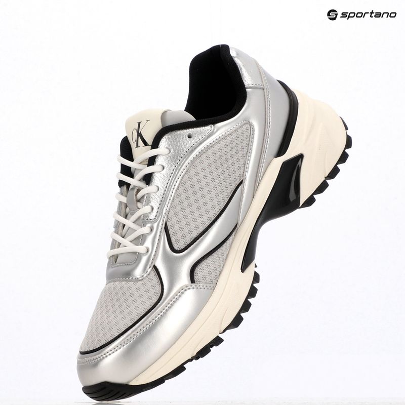 Кросівки чоловічі Calvin Klein YM0YM01402 Hike Runner Laceup Mesh Mix silver/black/marshmallow 9