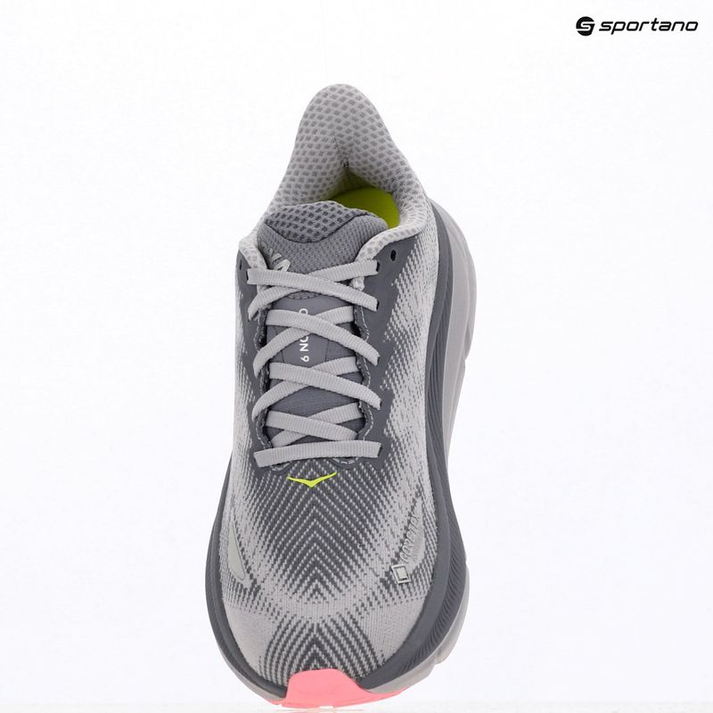 Кросівки для бігу жіночі HOKA Clifton 9 GTXgrey skies/foggy green 9