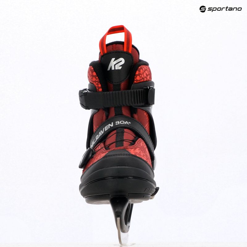 Ковзани дитячі K2 Rink Raven Boa Jr red 10