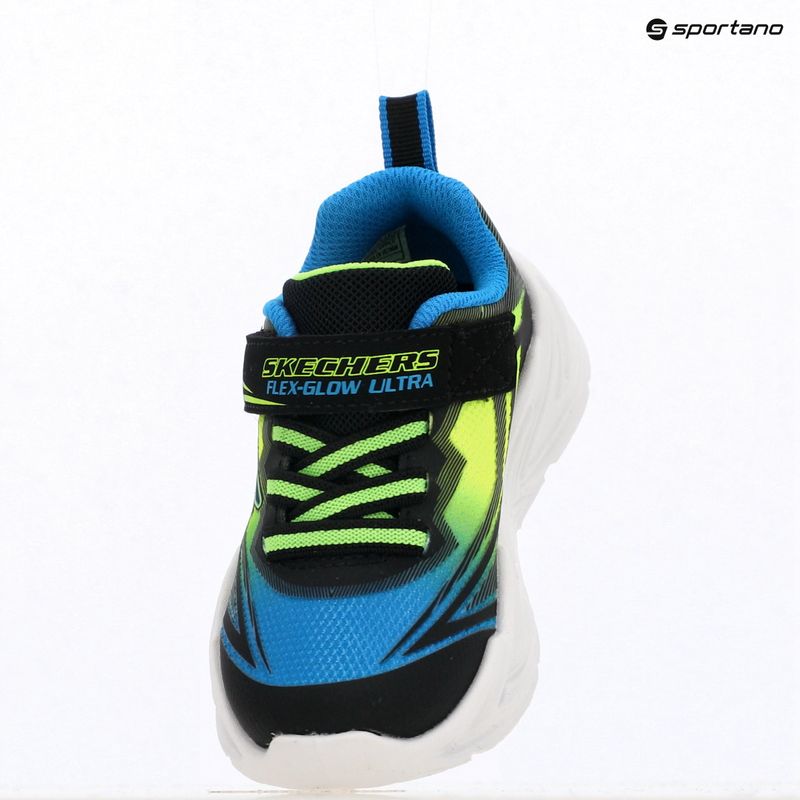 Кросівки дитячі SKECHERS Flex-Glow Ultra black/blue/lime 7