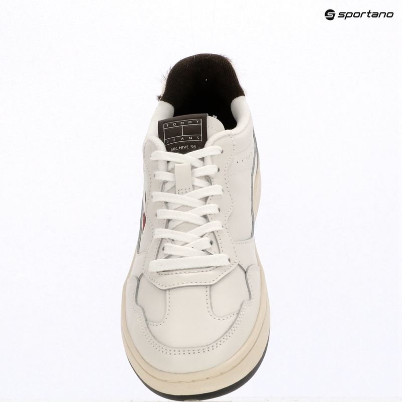Кросівки жіночі Tommy Hilfiger Archive 98 Calf Hair Tab ecru/dark coffe 9