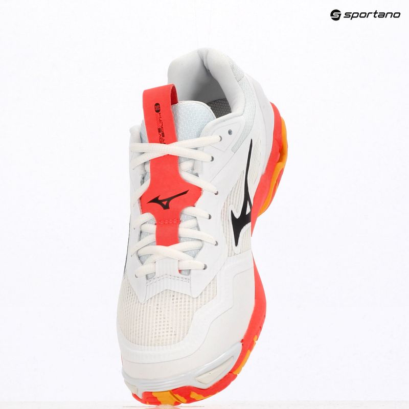 Кросівки гандбольні Mizuno Wave Stealth 6 white/fiery coral 2/citrus 9