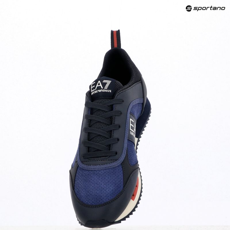 Кросівки EA7 Emporio Armani Black & White Suede sky captain / deep cobal / mineral 16