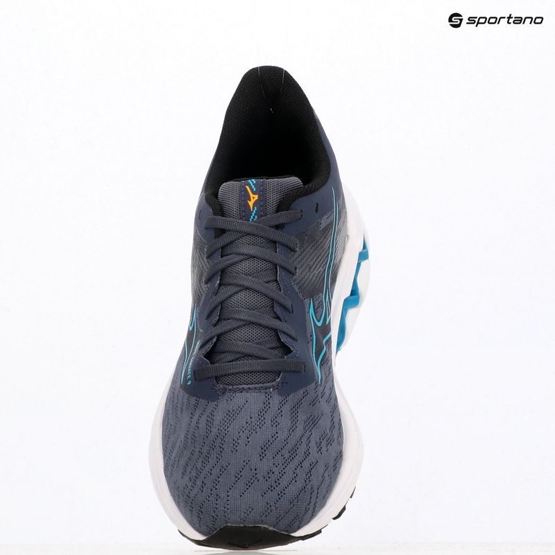 Кросівки для бігу чоловічі Mizuno Wave Equate 9 odyssey gray/capri breeze/black 9