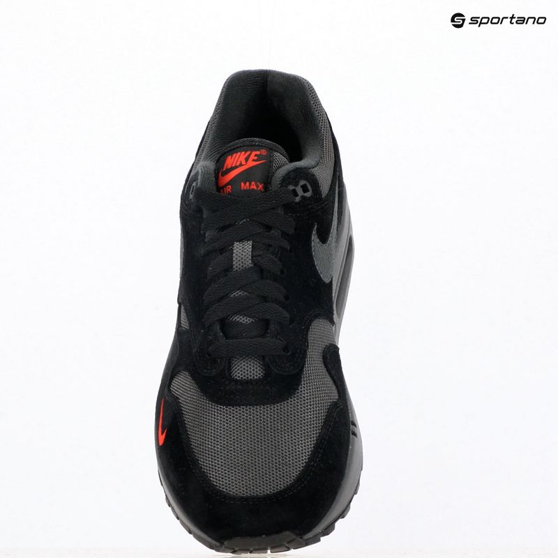 Кросівки чоловічі Nike Air Max 1 black/university red/anthracite 11