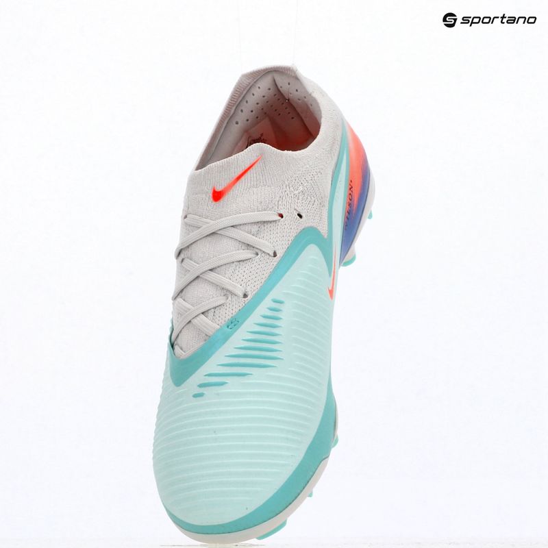 Кросівки футбольні чоловічі Nike United Phantom 6 Low Pro Jr FG/MG pistachio frost/hyper orange 9