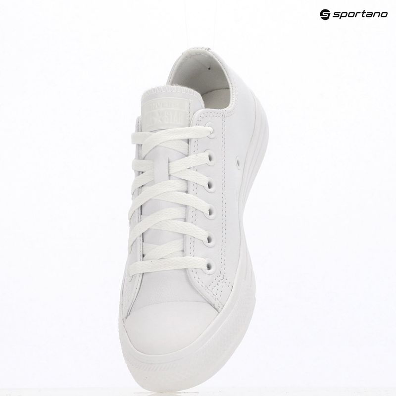Кеди Converse Chuck Taylor All Star Leather white mono 9