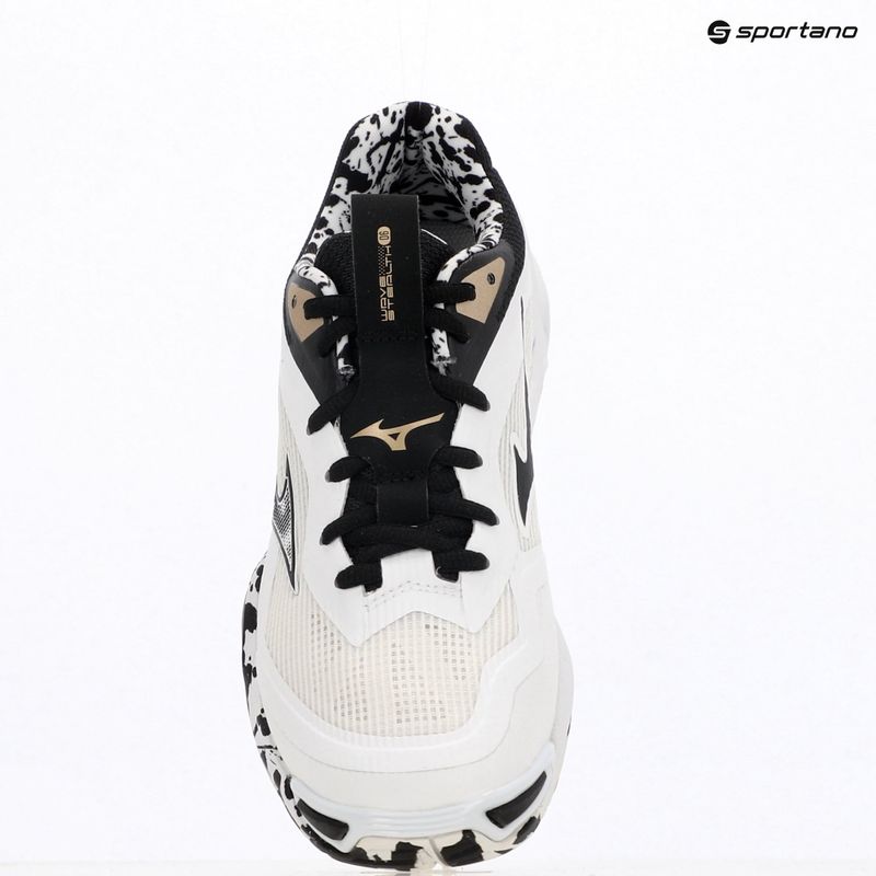 Кросівки гандбольні Mizuno Wave Stealth 6 white/black/ge gold 15