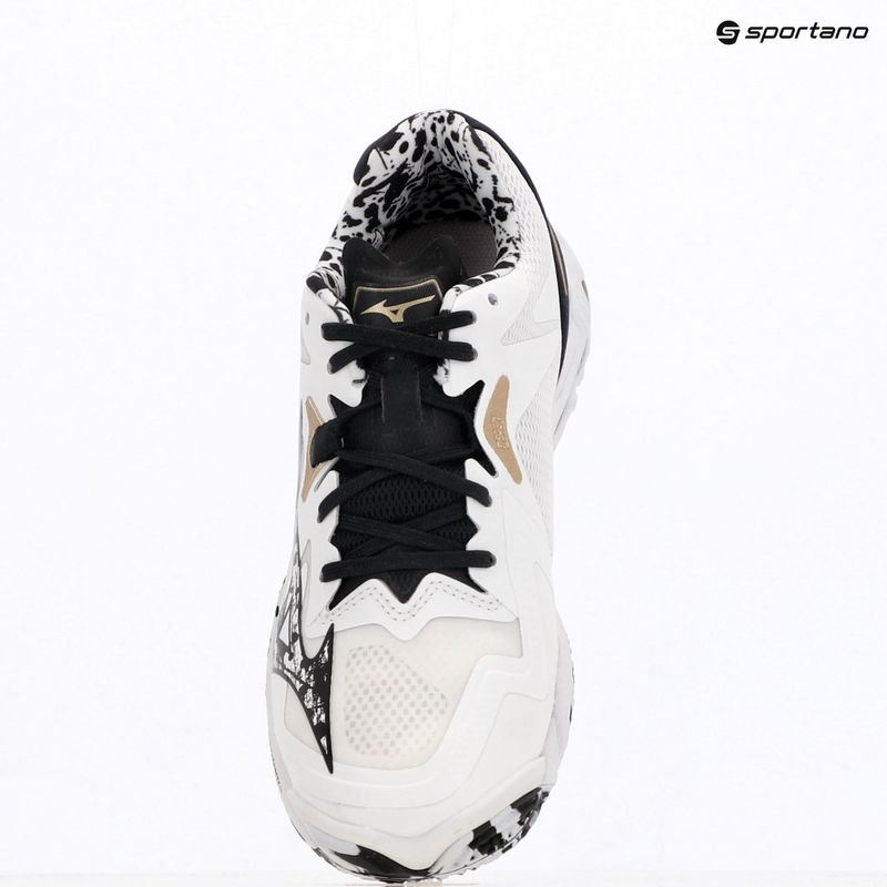 Кросівки волейбольні Mizuno Wave Lightning Z8 white/black/ge gold 15