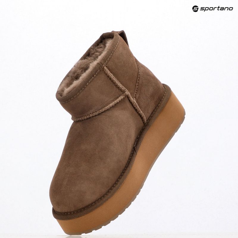 Черевикі зимові жіночі EMU Australia Stinger Micro Flatform 2.0 mushroom 9