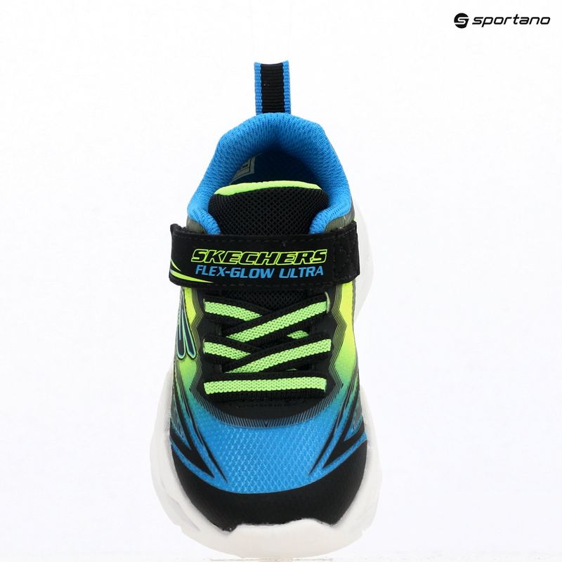 Кросівки дитячі SKECHERS Flex-Glow Ultra black/blue/lime 16