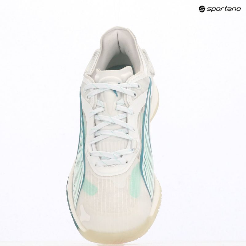 Кросівки гандбольні жіночі PUMA Accelerate Nitro SQD 4 Game On puma white/baltic sea blue/fresh water 16