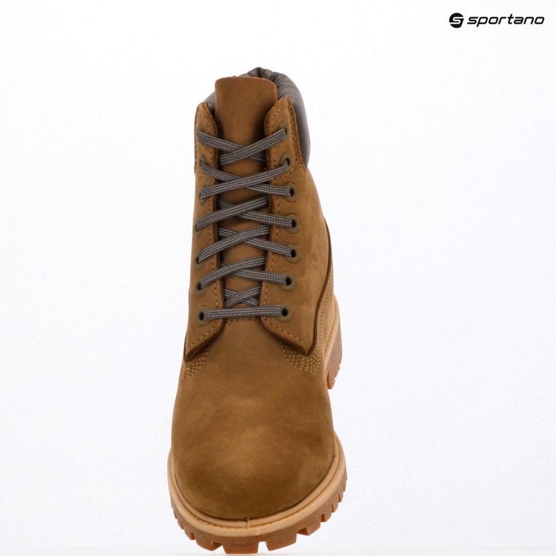 Черевики чоловічі Timberland Premium 6 Inch Lace Up Waterproof olive nubuck/dark brown 18