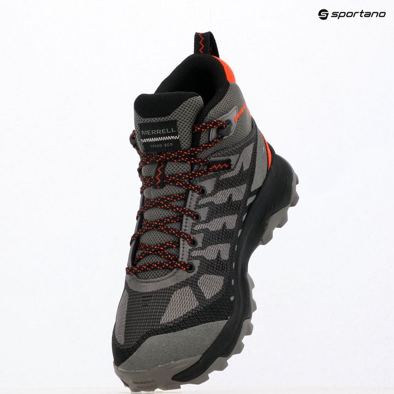 Черевики чоловічі Merrell Speed Eco Mid WP charcoal/tangerine 15