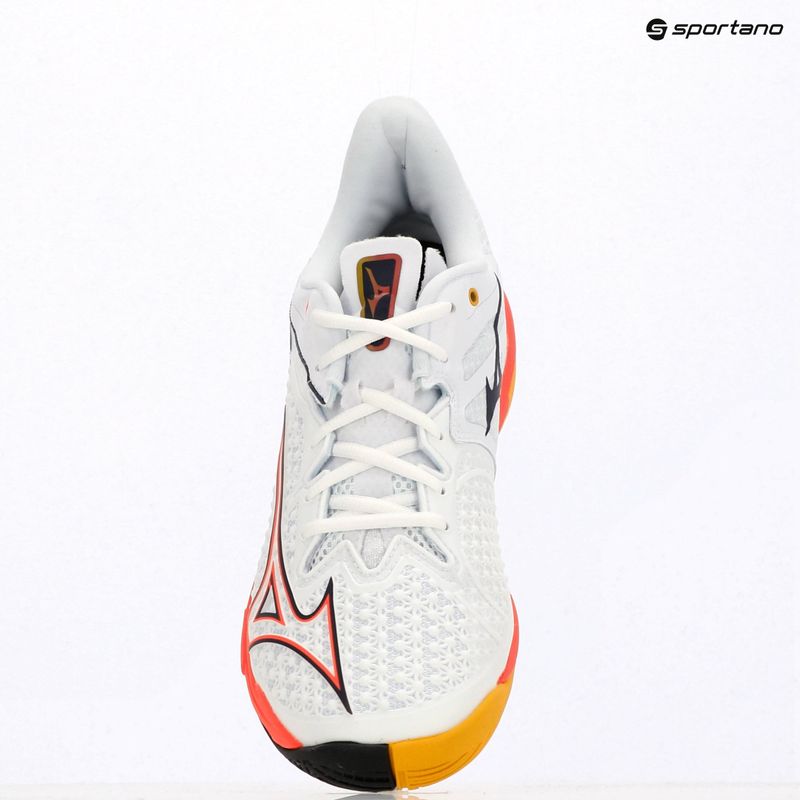 Кросівки тенісні чоловічі Mizuno Wave Exceed Tour 6 AC white/fiery coral 2/citrus 12